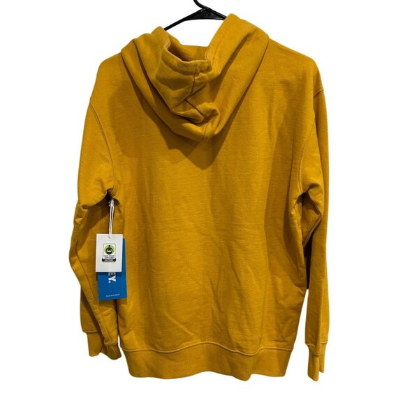 Obey Mustard Yellow Recycled Cotton/Polyester Hoodie XS - Picture 2 of 8